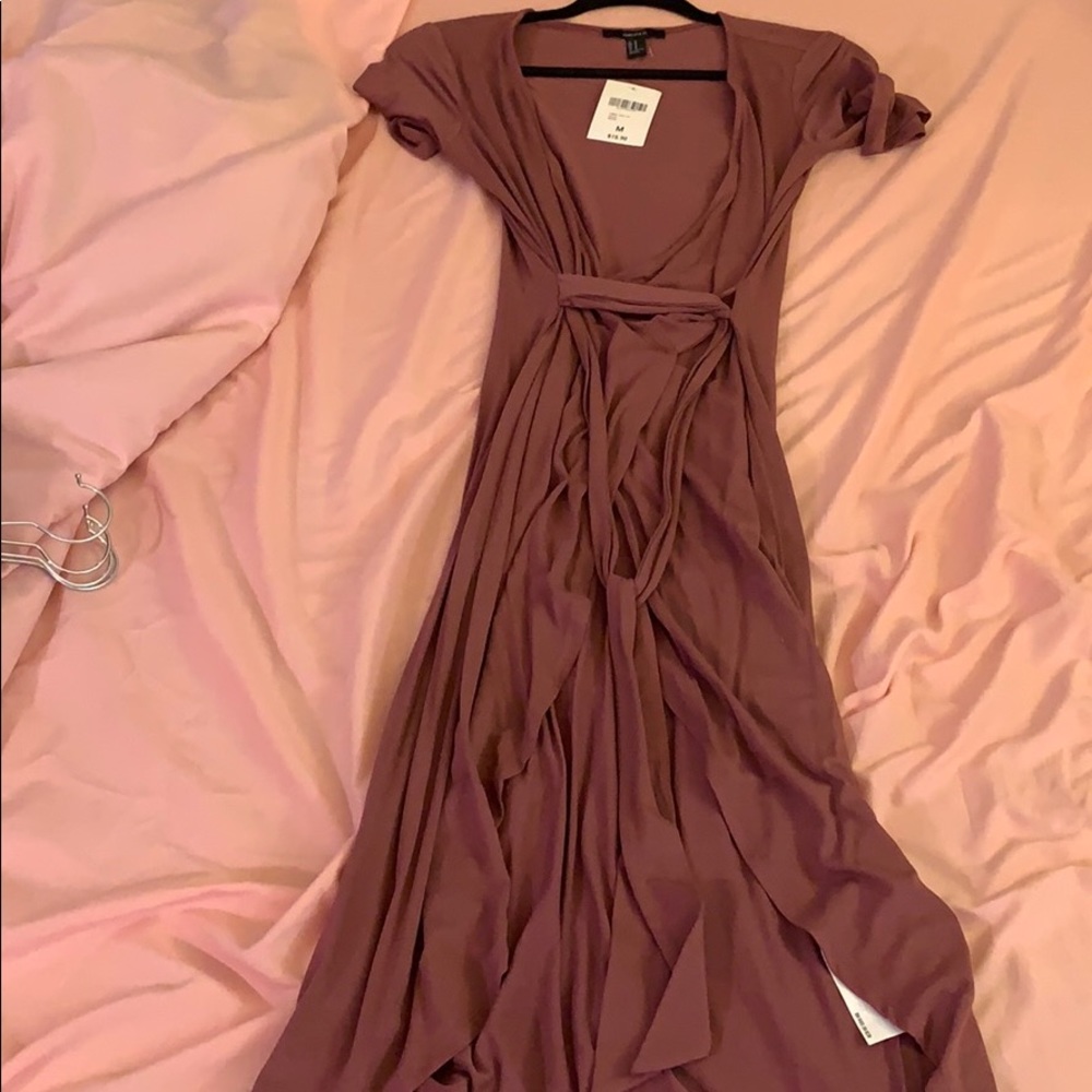 Mauve wrap dress